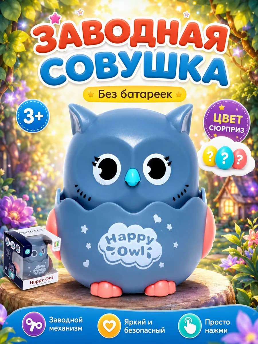 Игрушка заводная инерционная трещётка нажми и поехали