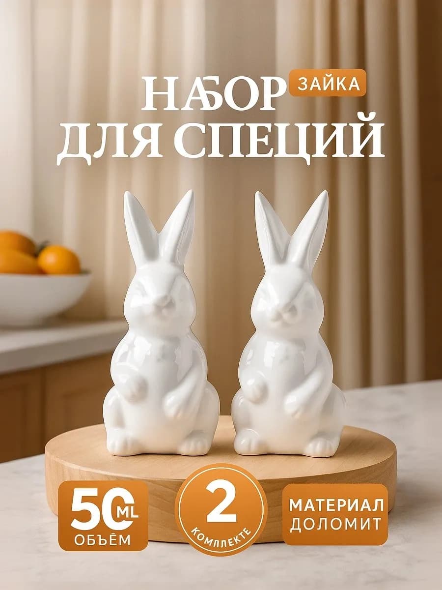 Набор для специй на стол керамический 50 мл