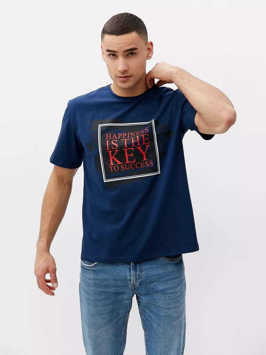 Футболка хлопковая с принтом