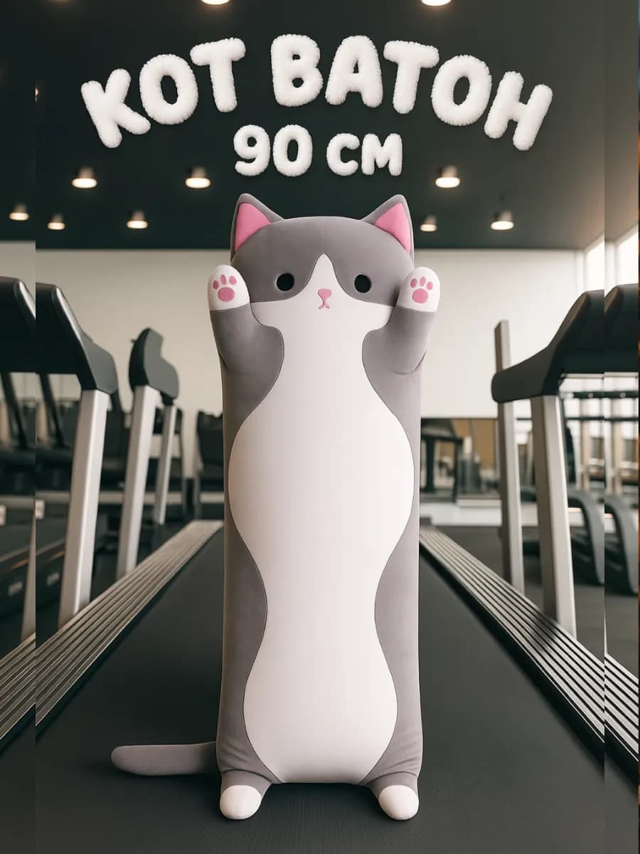 Игрушка мягкая Кот батон 90 см
