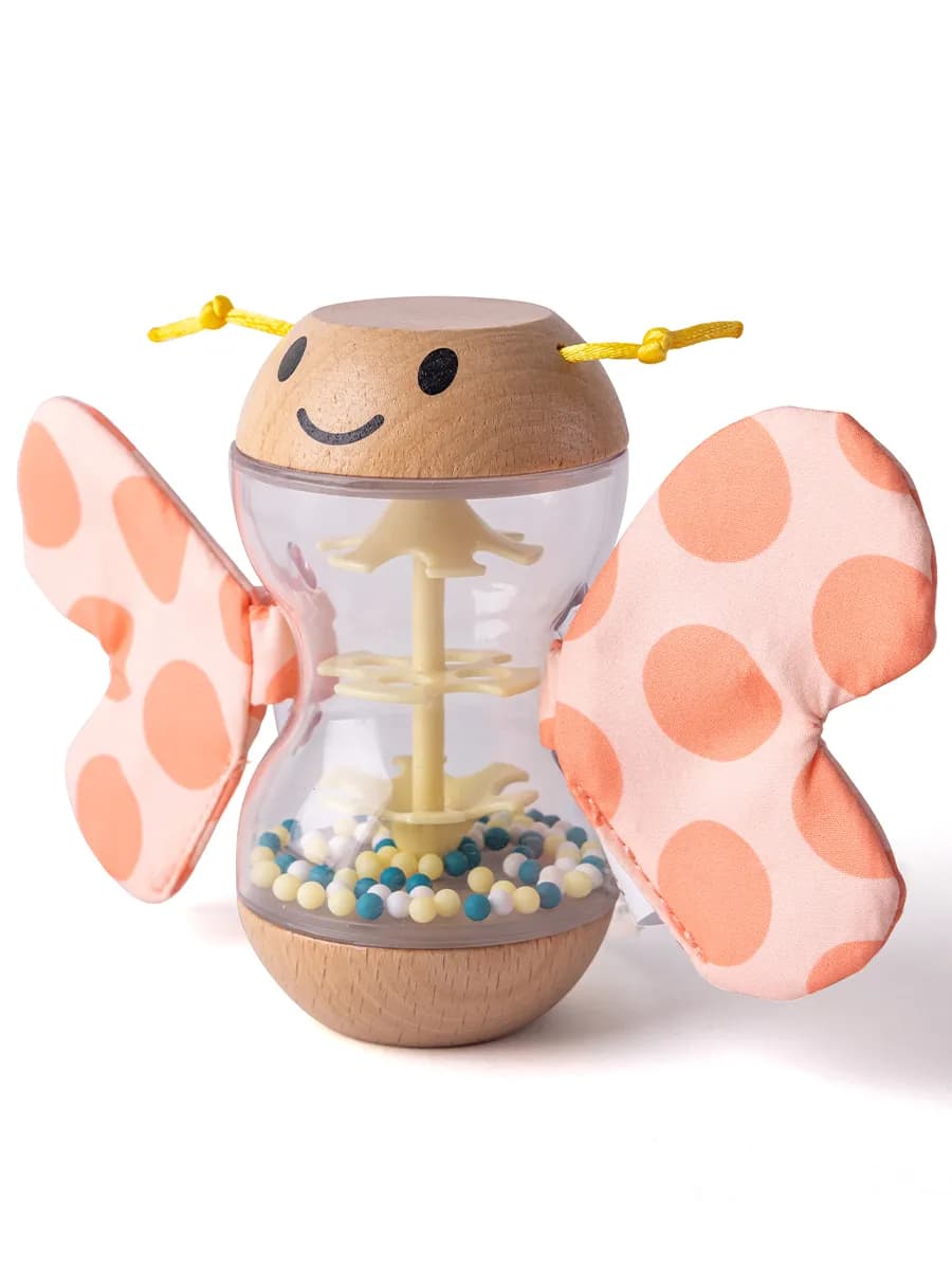 Игрушка погремушка Бисерный дождь Бабочка