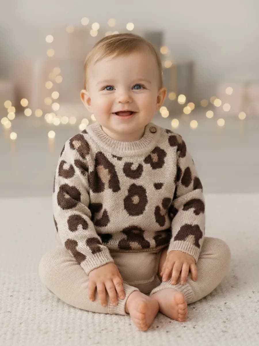 Детская кофта свитер для малыша вязаная