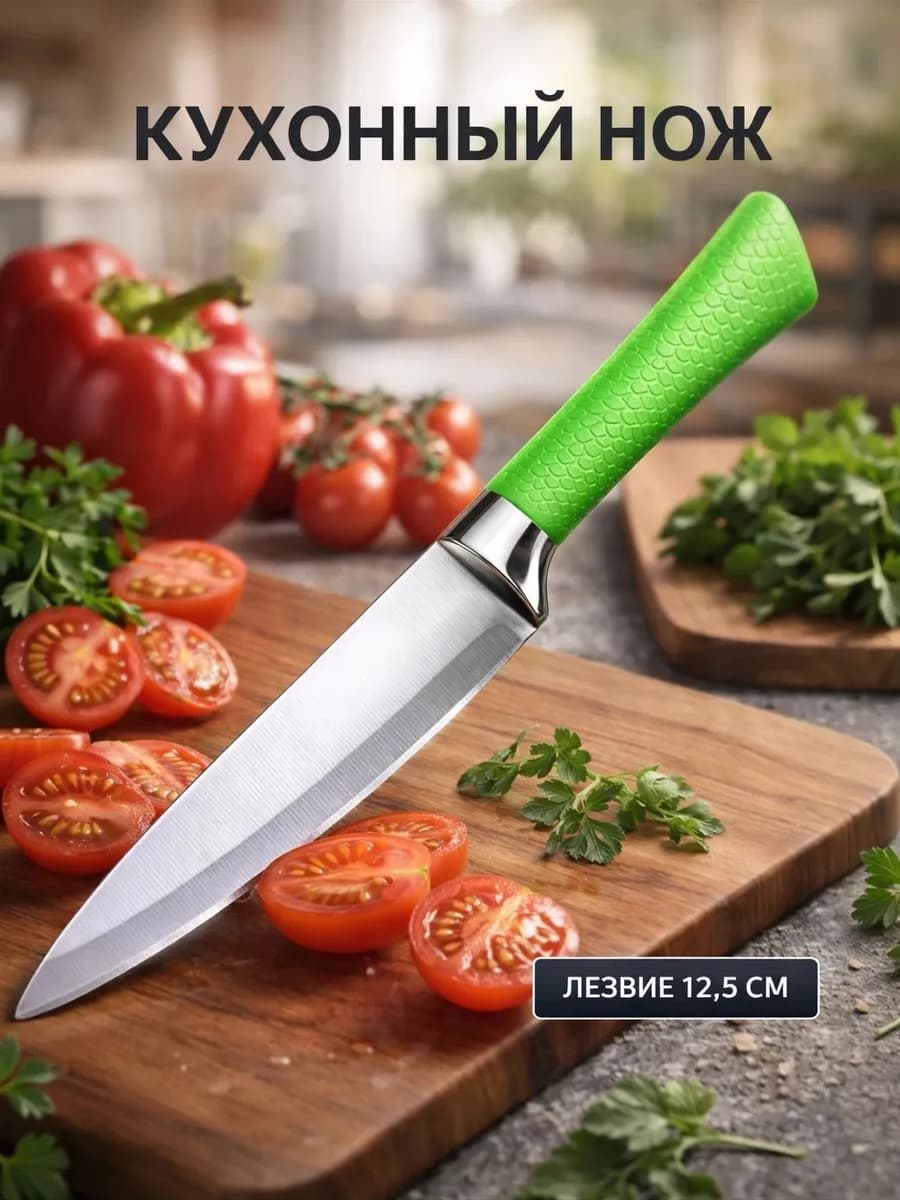 Нож кухонный, лезвие 12.5 см