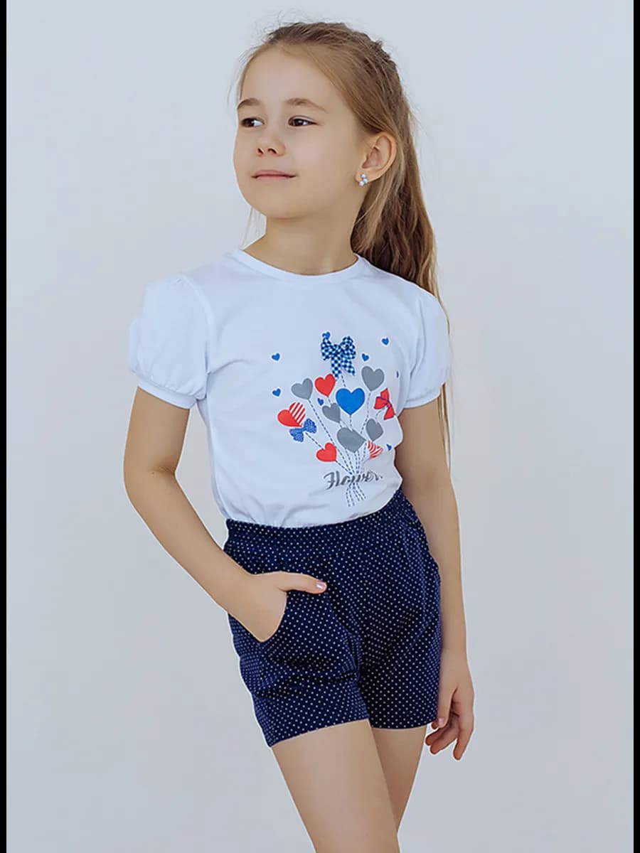 Короткие шорты для девочки в садик - фото 1