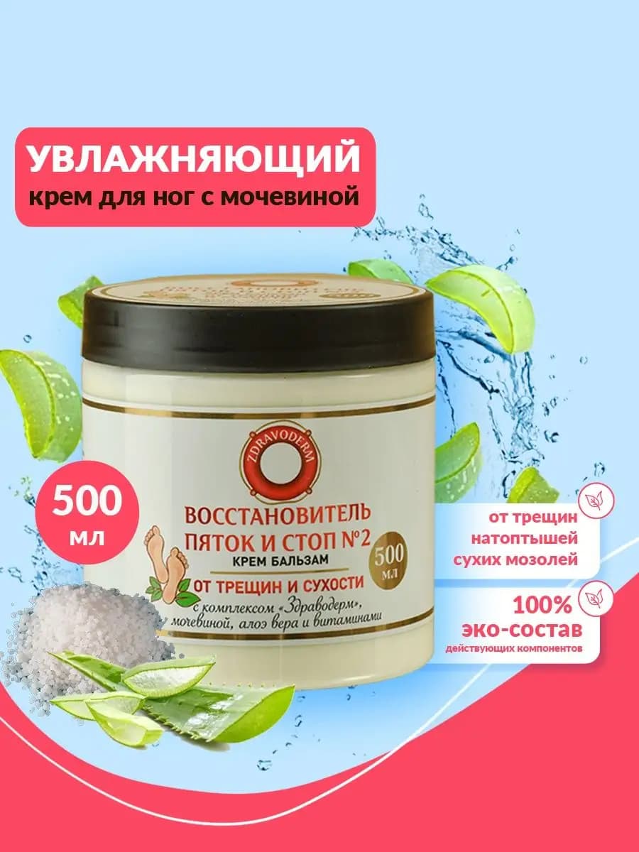 Крем для ног с мочевиной от трещин и натоптышей