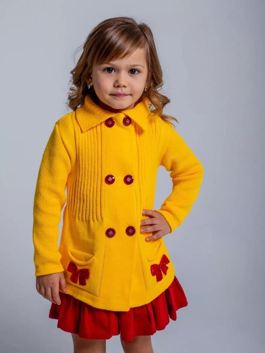 Кардиган вязаный на пуговицах детский