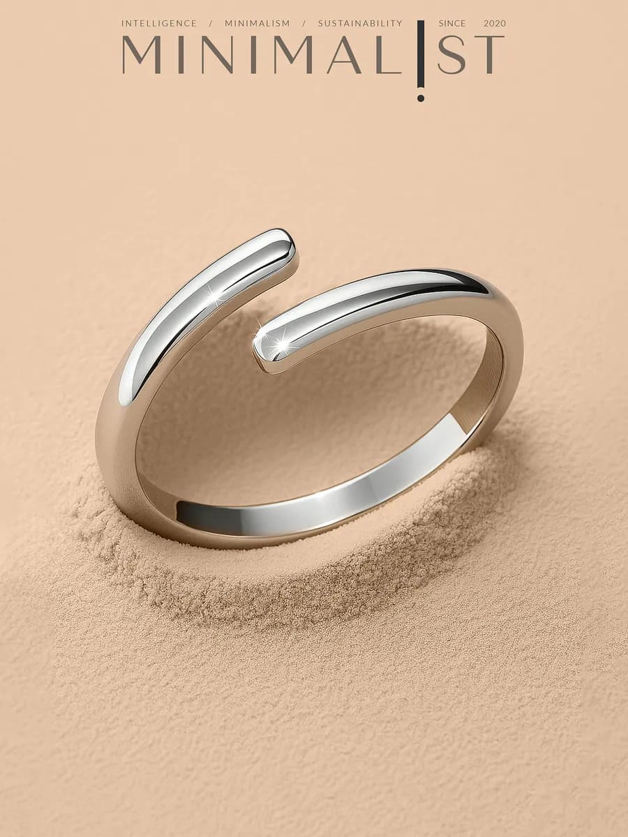 Кольцо серебро 925 тонкое разъемное