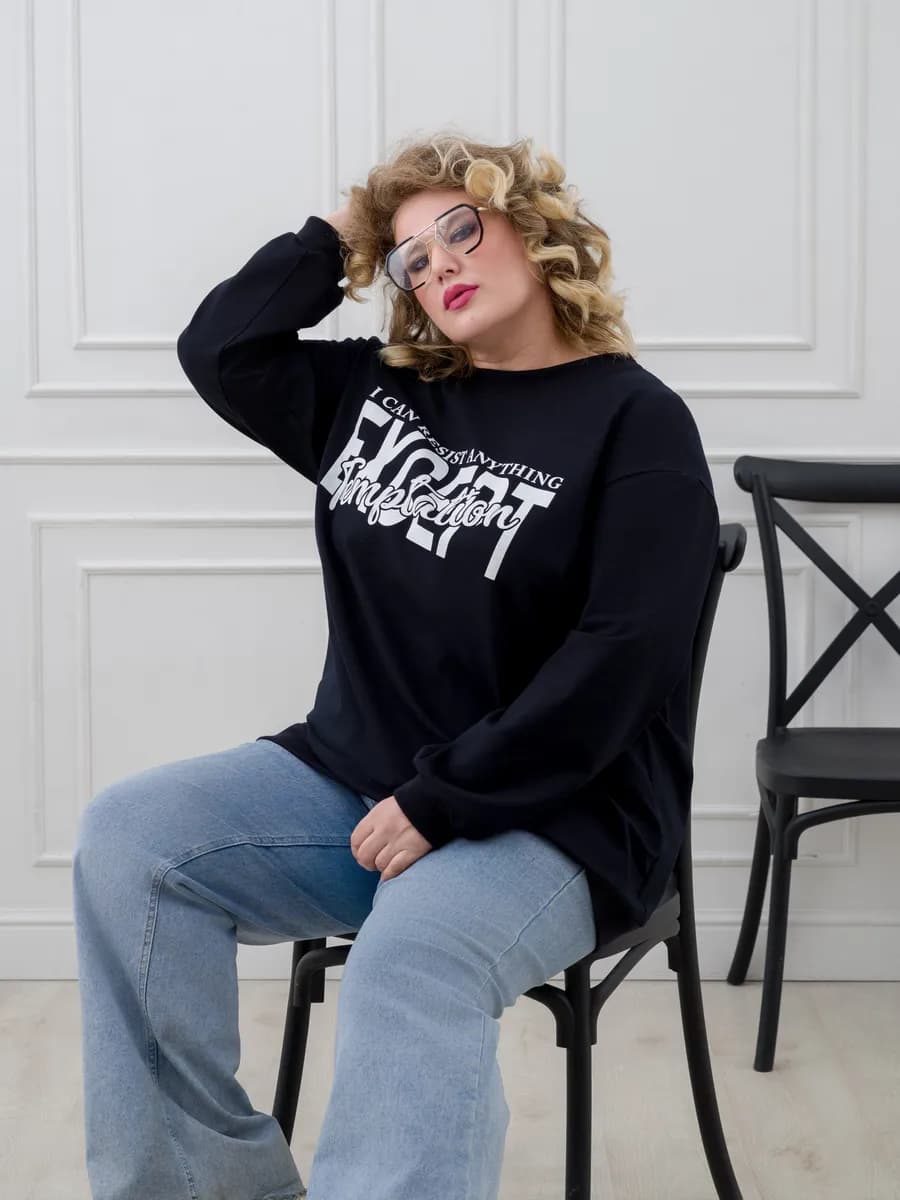 свитшот женский больших размеров 62-72