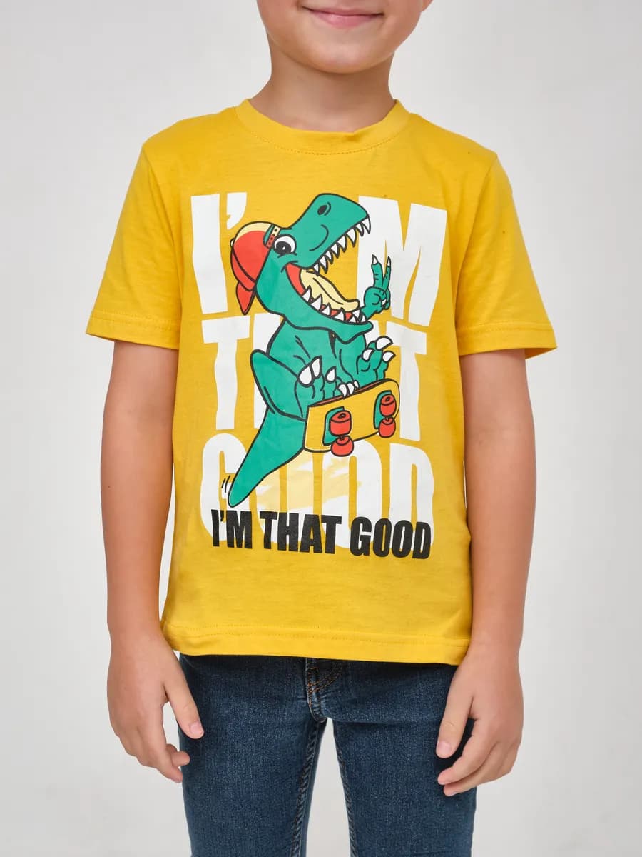 Футболка с принтом хлопок