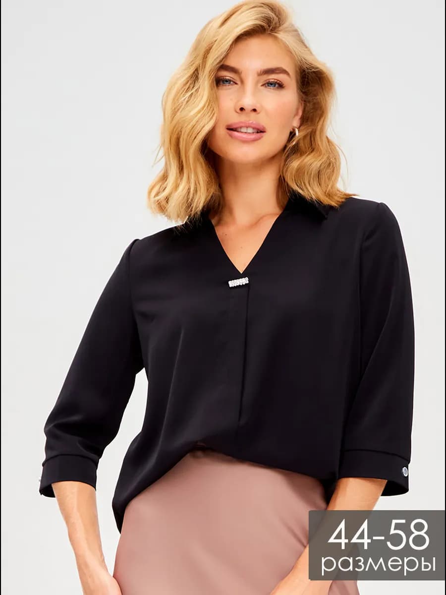 Блузка нарядная офисная больших размеров