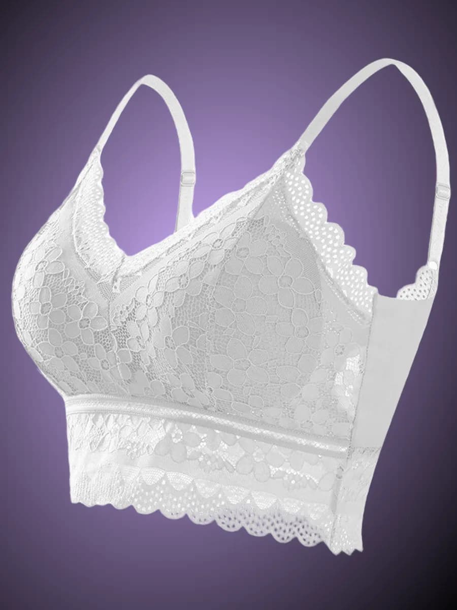 Кроп топ кружевной вечерний белье с пушапом и чашками