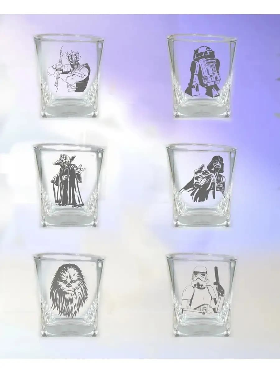 Набор бокалов с гравировкой Звёздные Войны