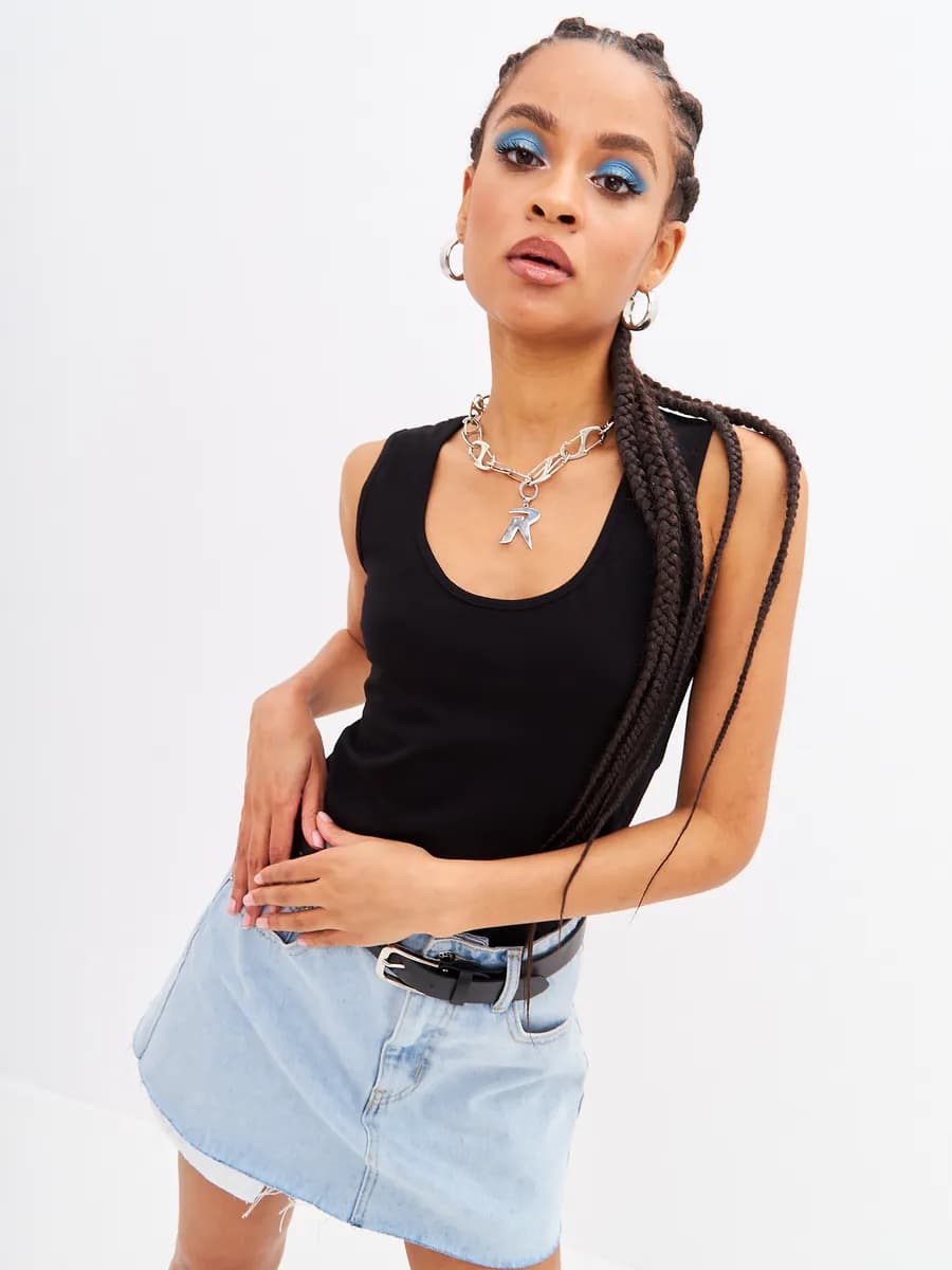 Майка базовая летняя бельевая из хлопка