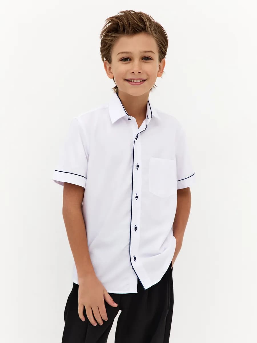 Рубашка для мальчика с коротким рукавом