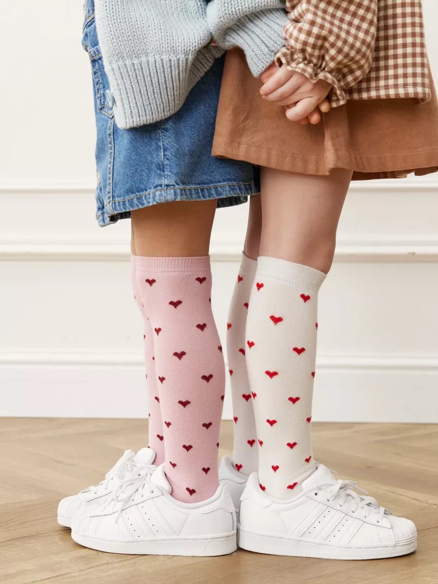 Гольфы 2 пары "Сердечки"