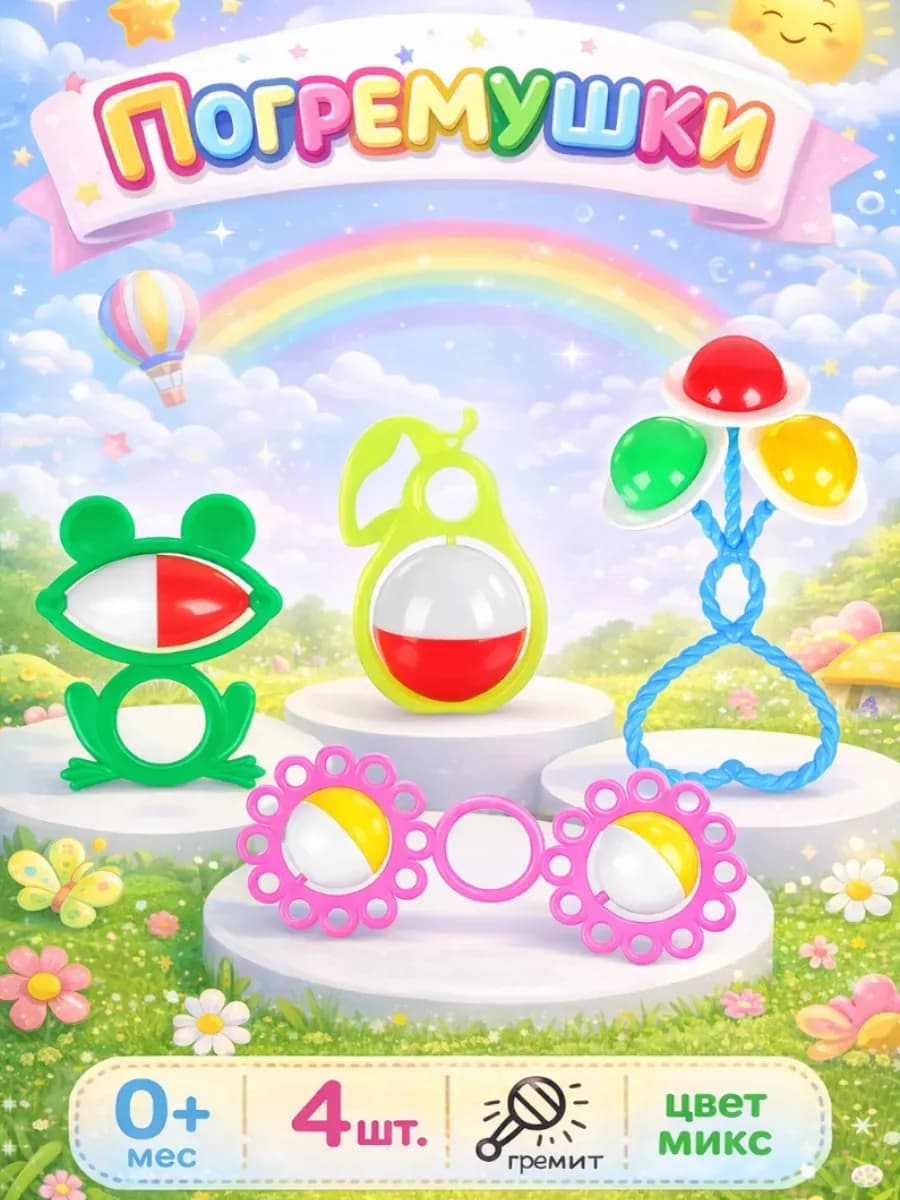 Погремушка для новорожденного набор