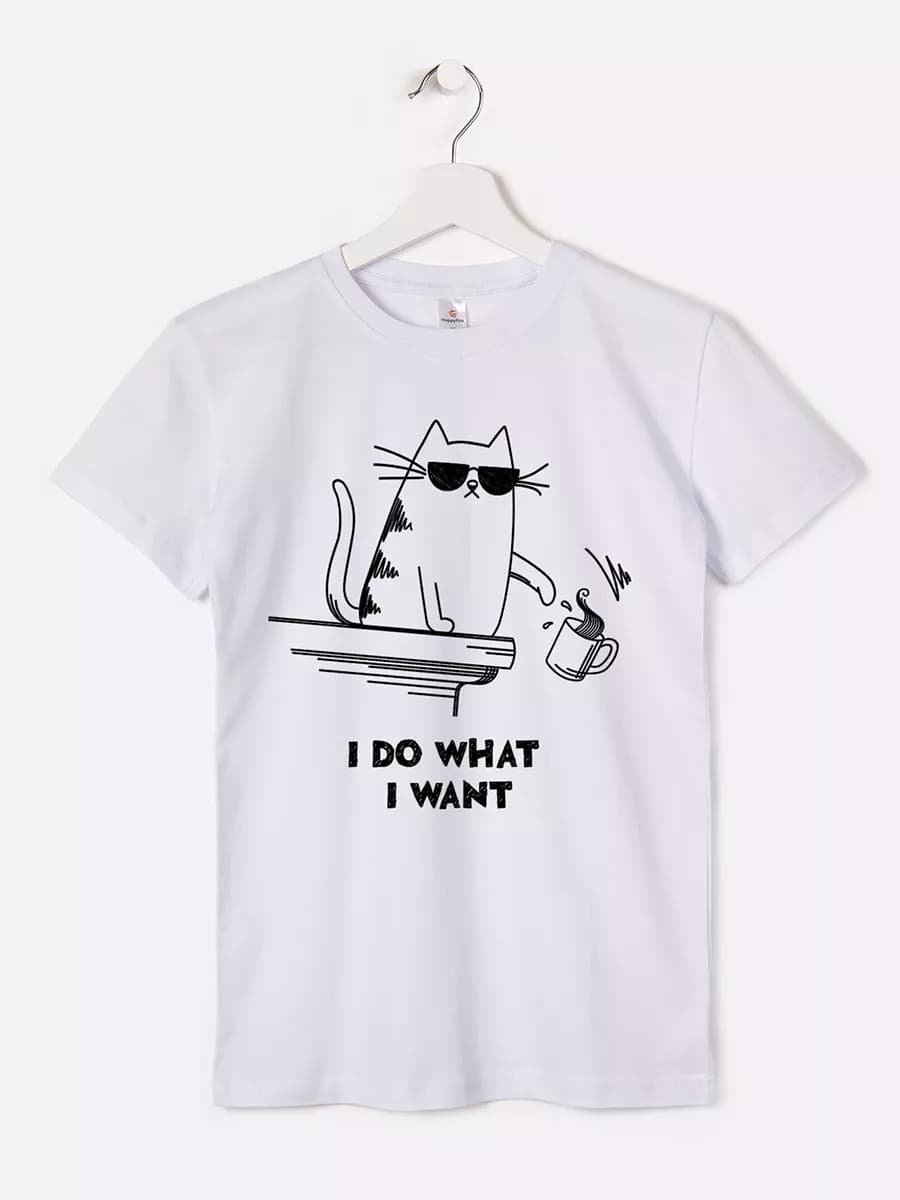 Футболка детская с принтом 100% хлопок