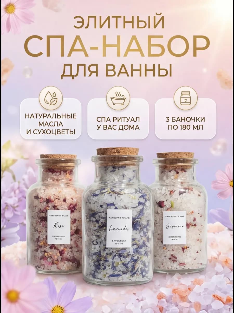 Подарочный набор соли для ван