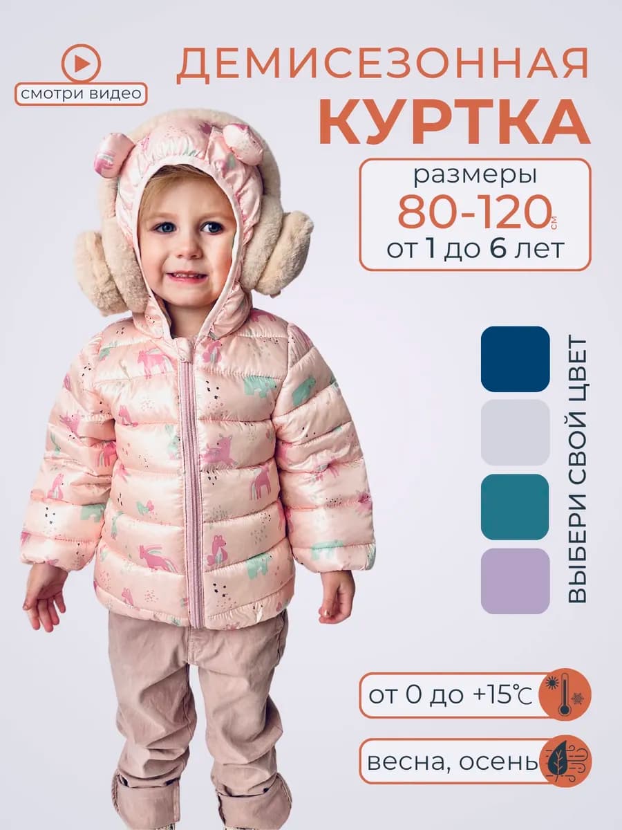 Куртка демисезонная детская