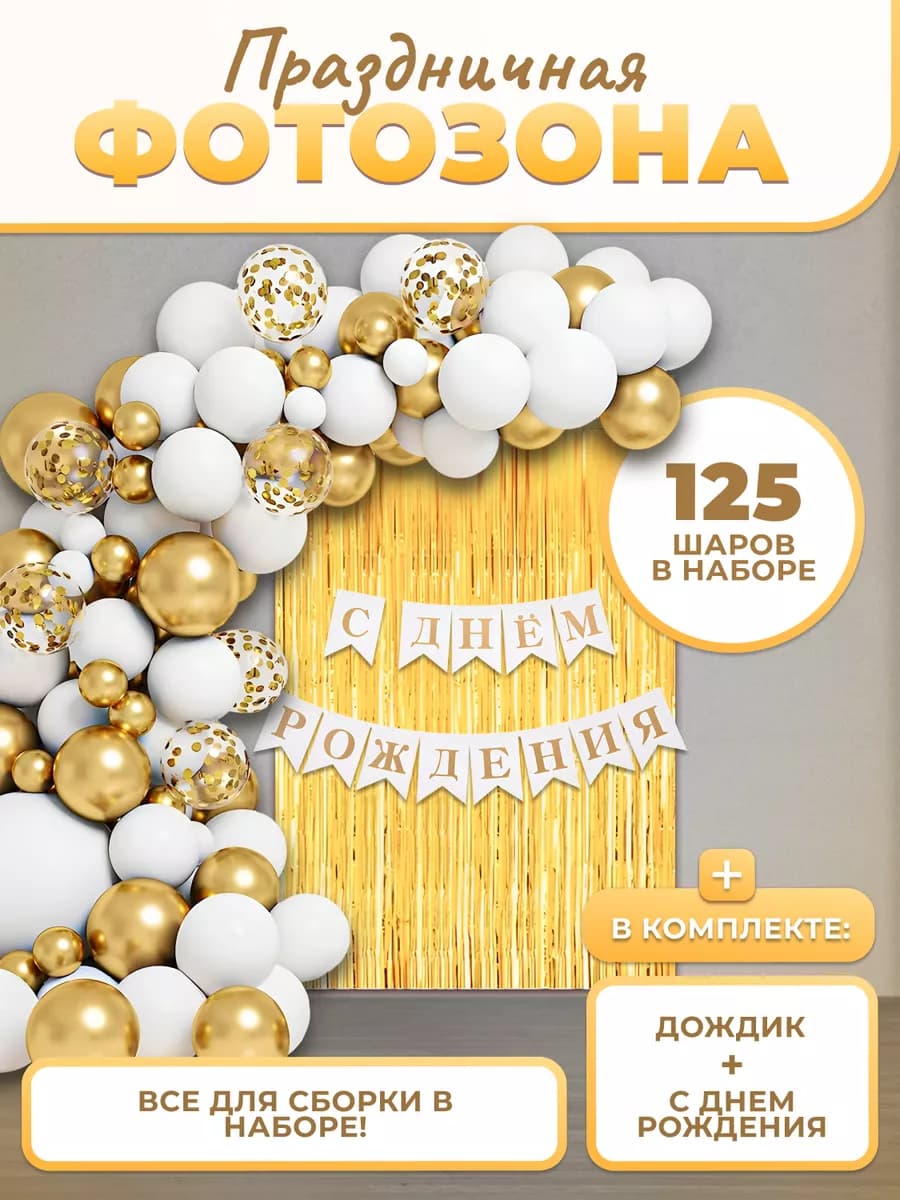 Фотозона на день рождения воздушные шары