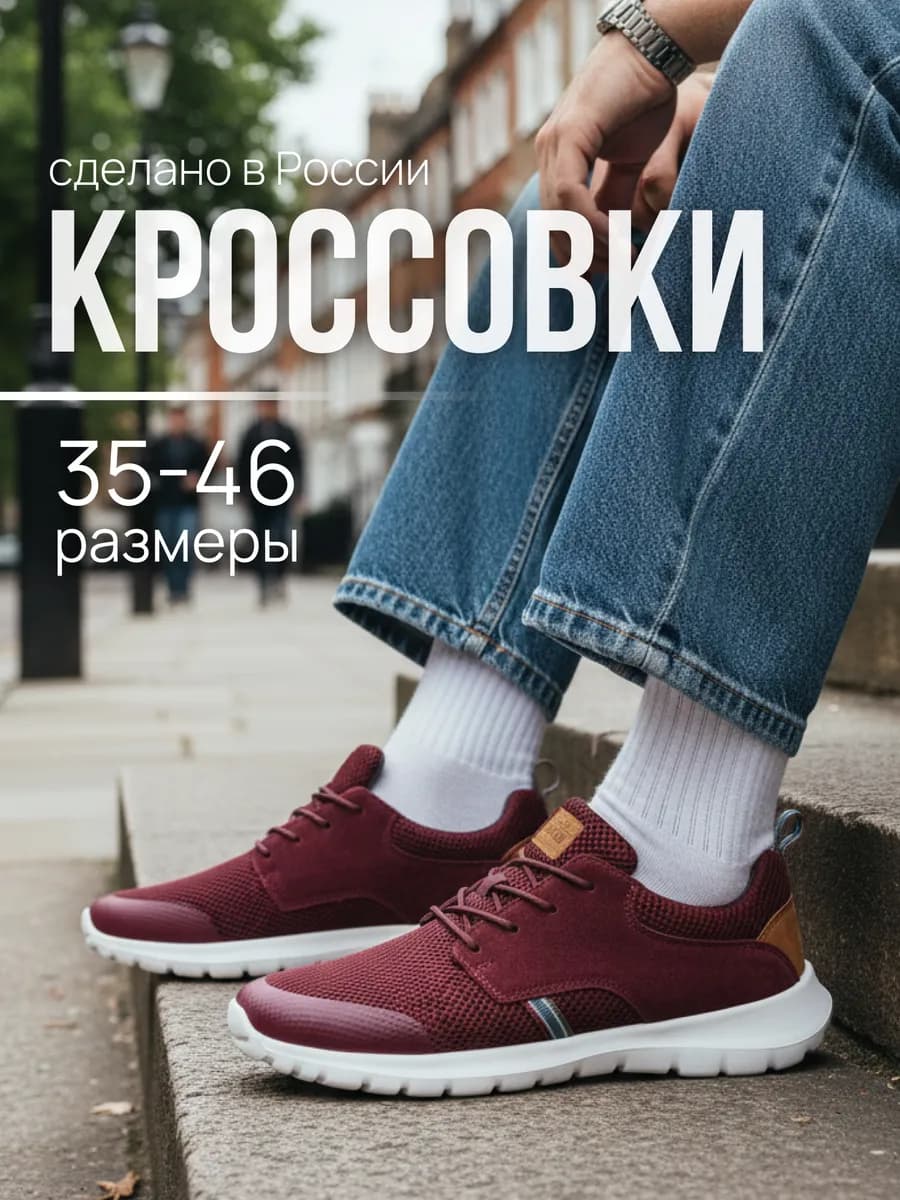 Кроссовки натуральные легкие