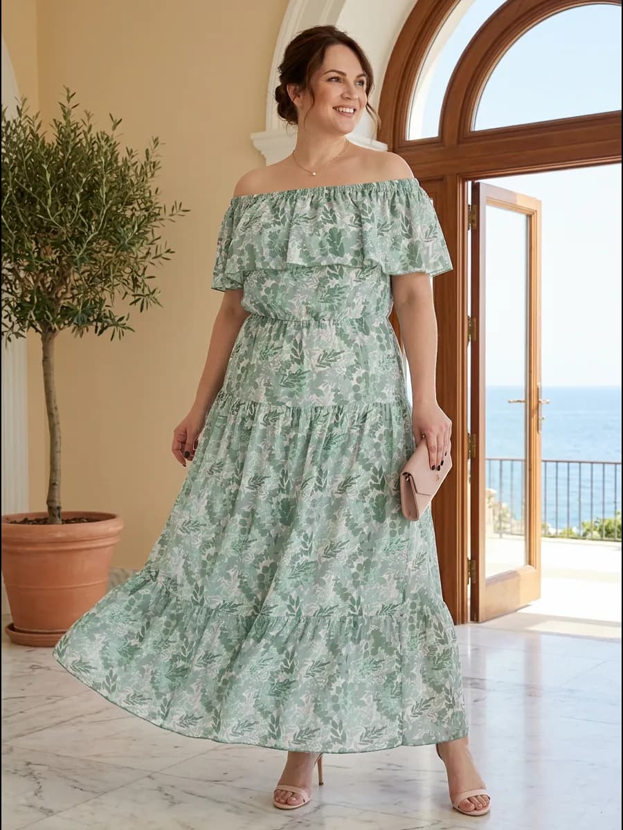 Сарафан платье летнее длинное больших размеров