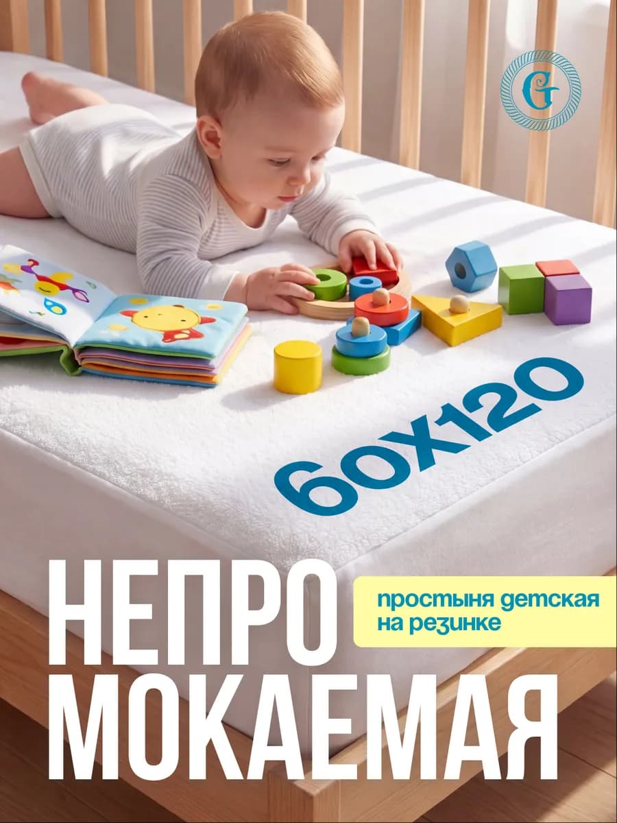 Простыня непромокаемая для малышей 60*120