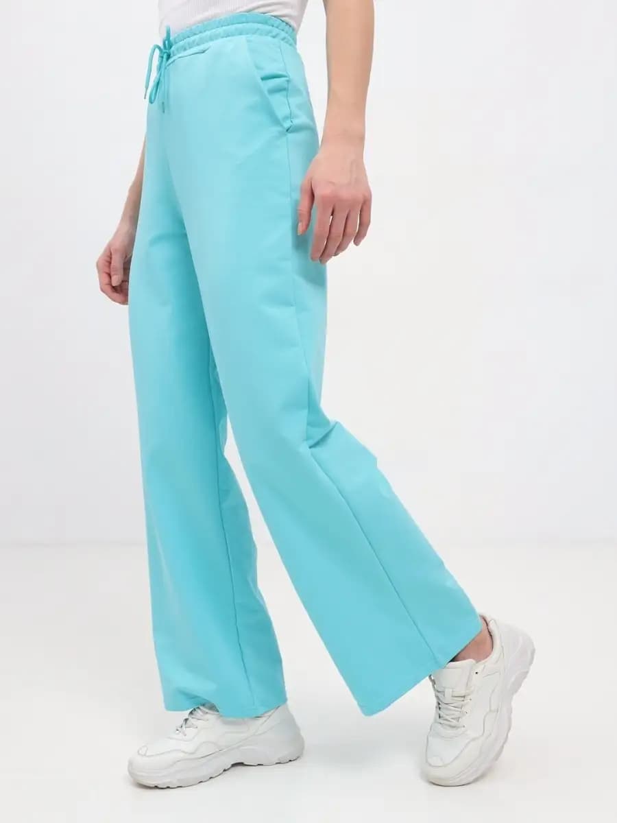 Штаны оверсайз спортивные палаццо широкие