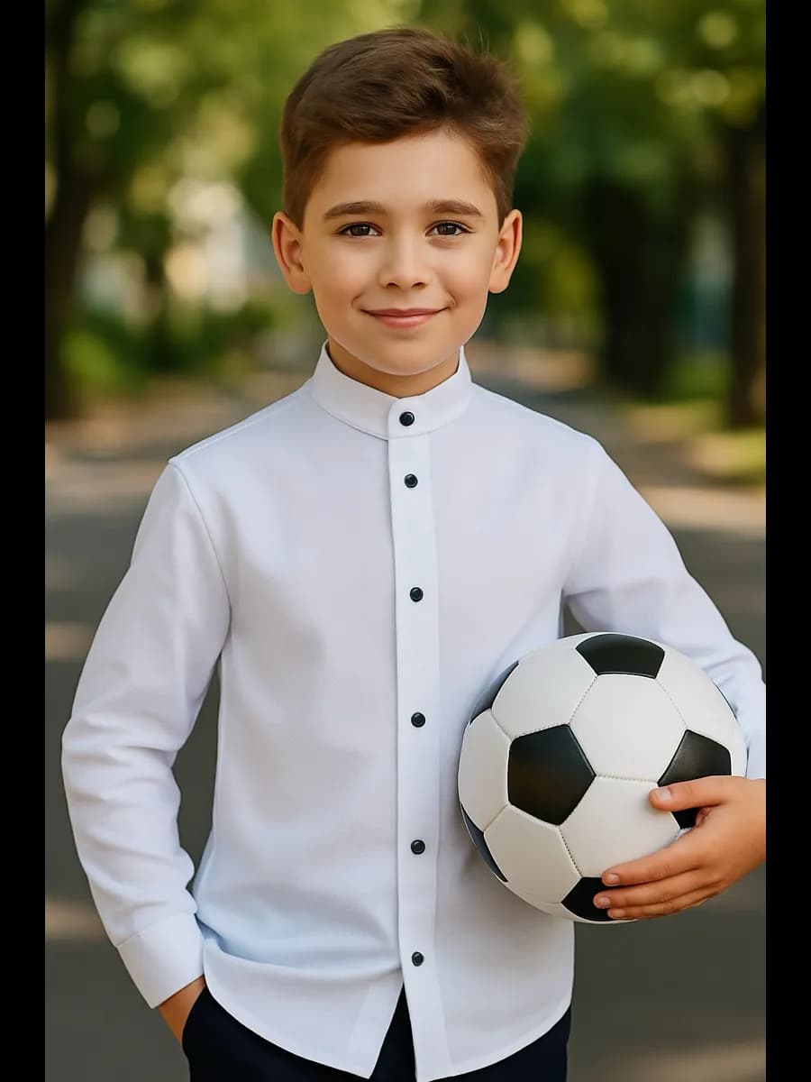 Рубашка на кнопках Турция - фото 1