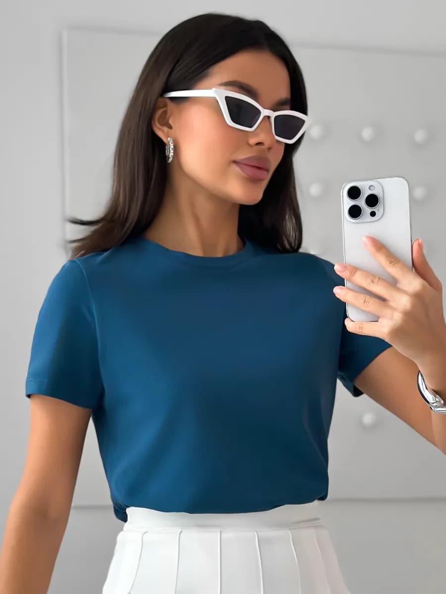 Футболка однотонная базовая хлопок