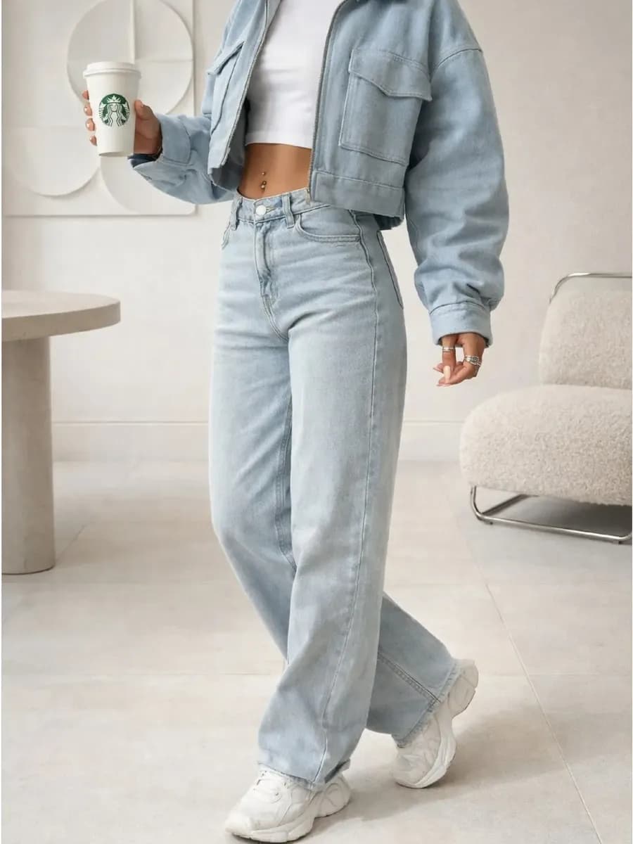 Широкие джинсы багги оверсайз - фото 1