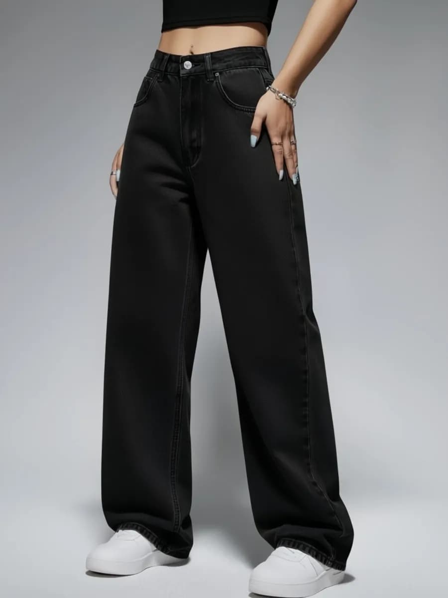 Широкие джинсы багги оверсайз