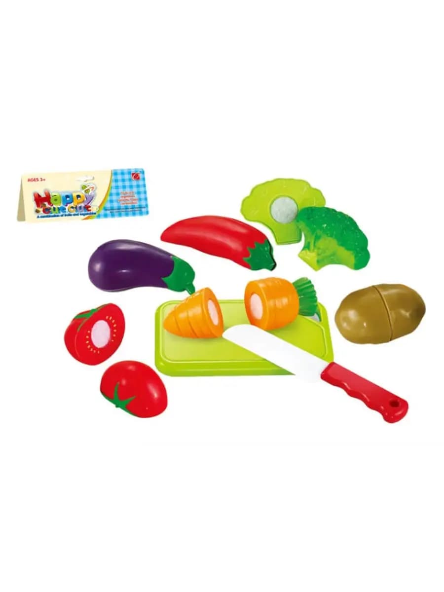 Игровой набор режем овощи на липучке, 8 предметов