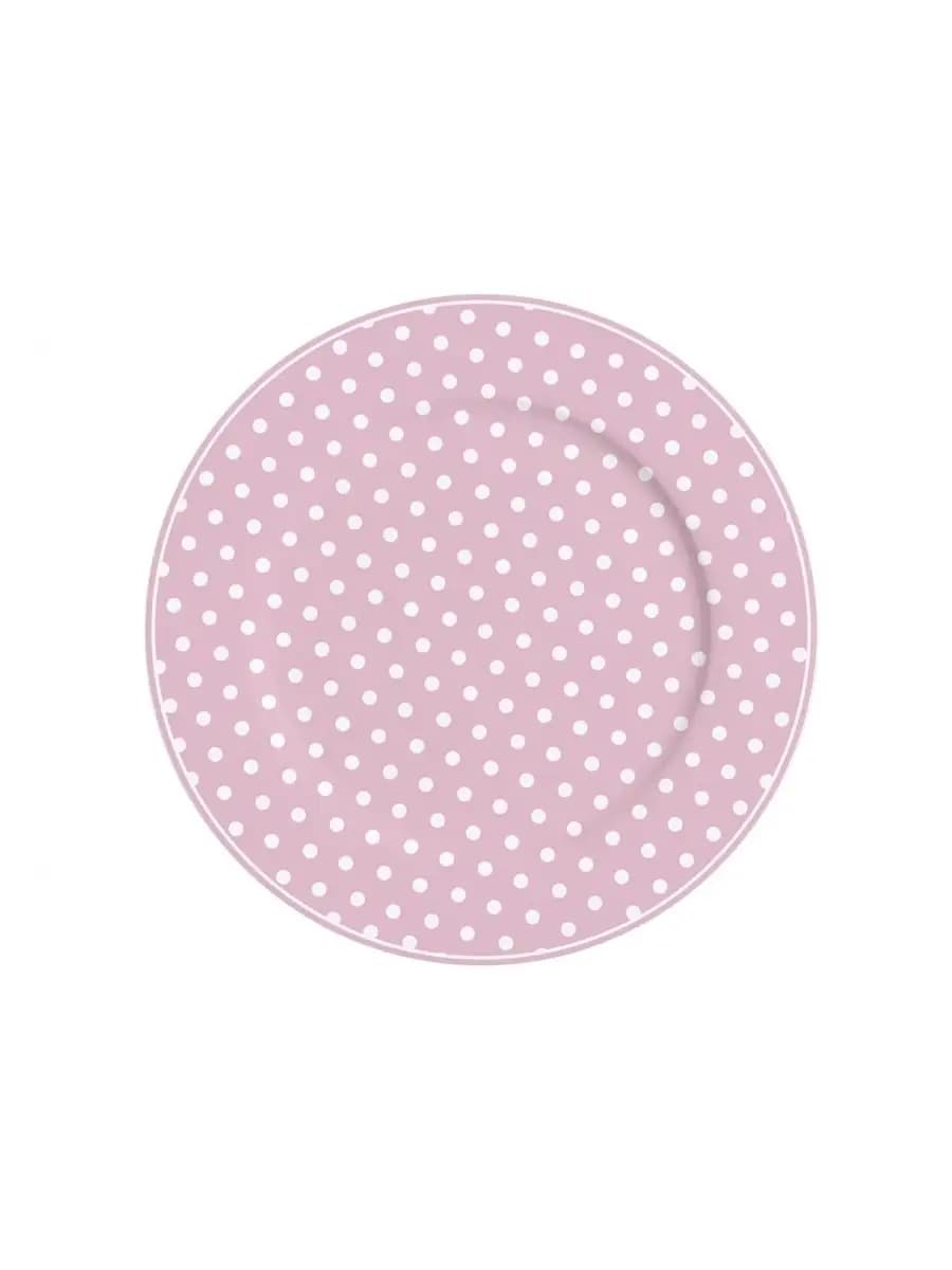 Тарелка Pink with dots 23 см