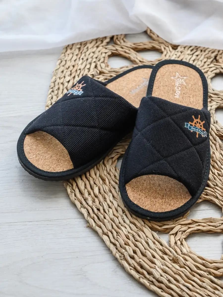 Тапочки домашние с пробковой стелькой 305.03