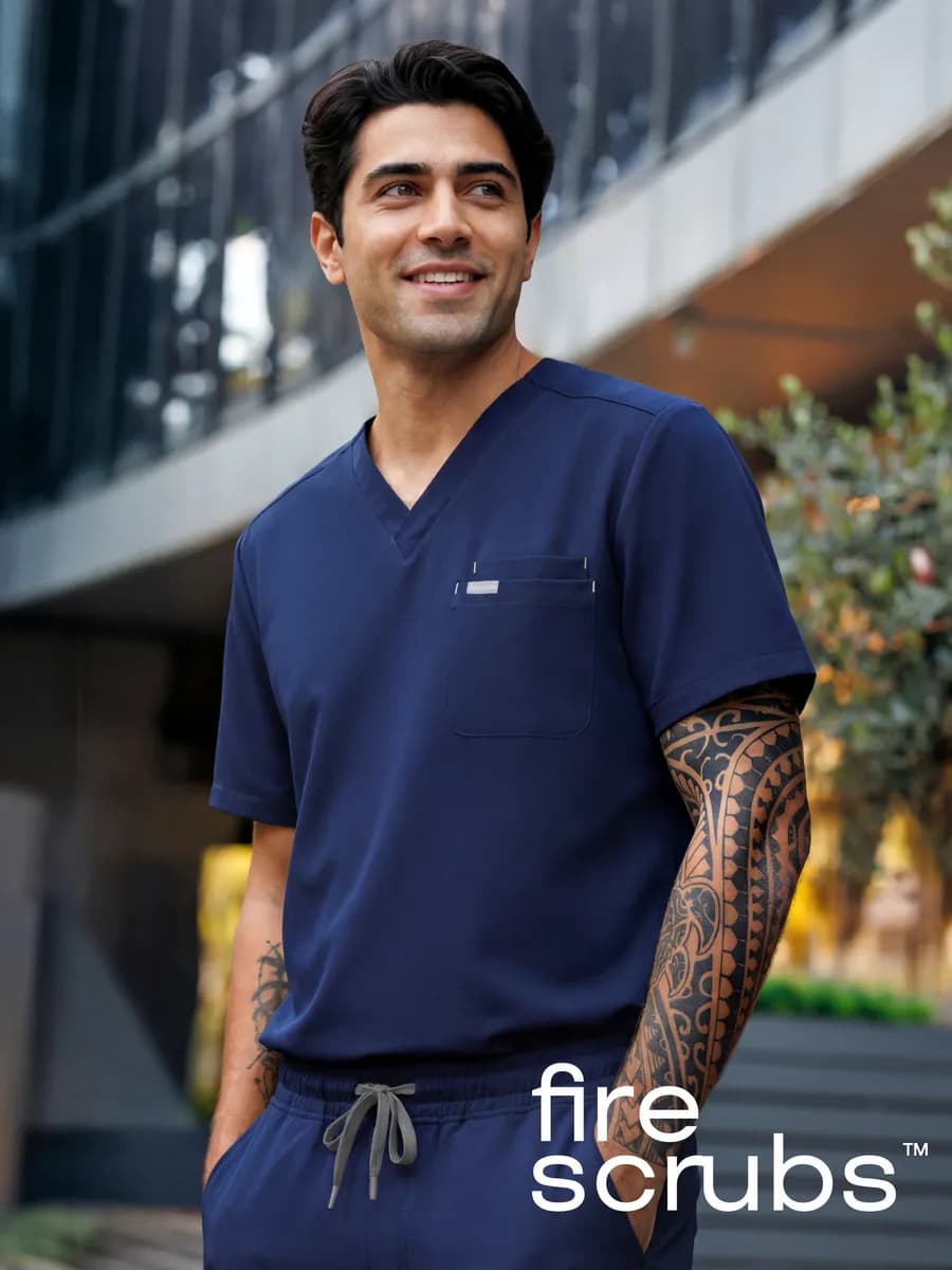 Медицинский костюм с джоггерами стрейч - фото 1