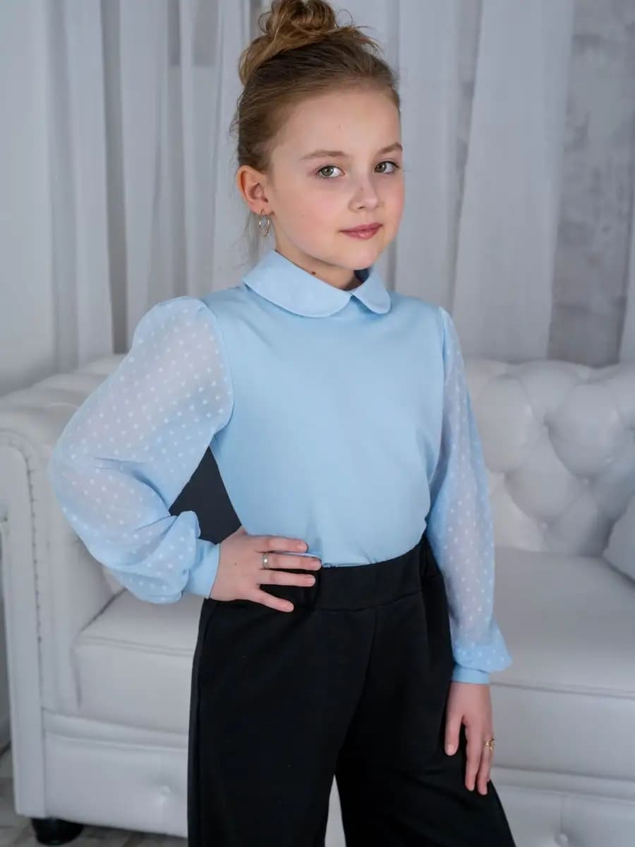 Блузка шифоновым рукавом - фото 1