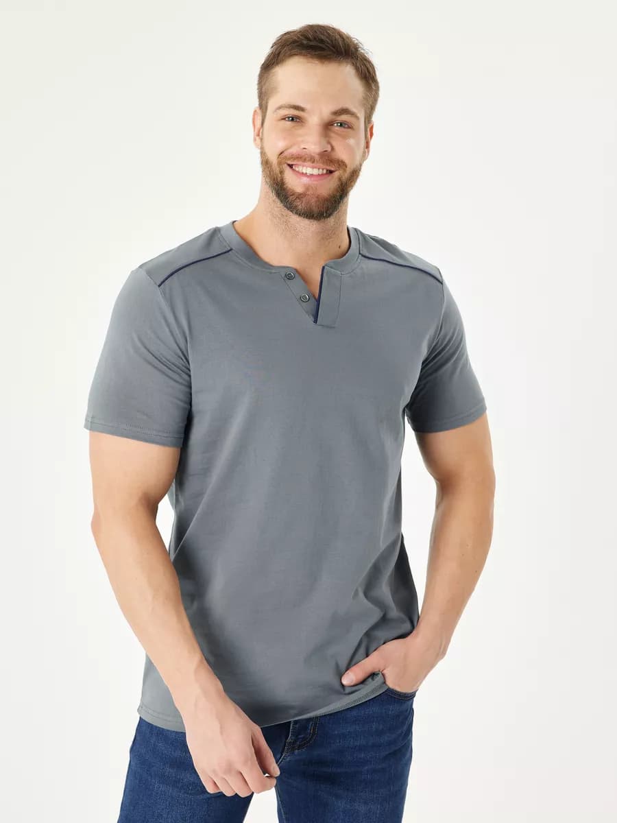 Футболка оверсайз больших размеров поло хлопок летняя