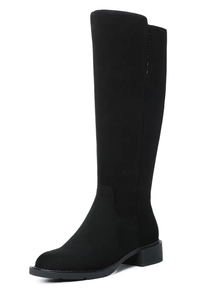 Сапоги демисезонные на низком каблуке