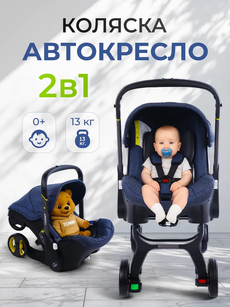 Автокресло-коляска для новорожденных 2в1 Трансформер