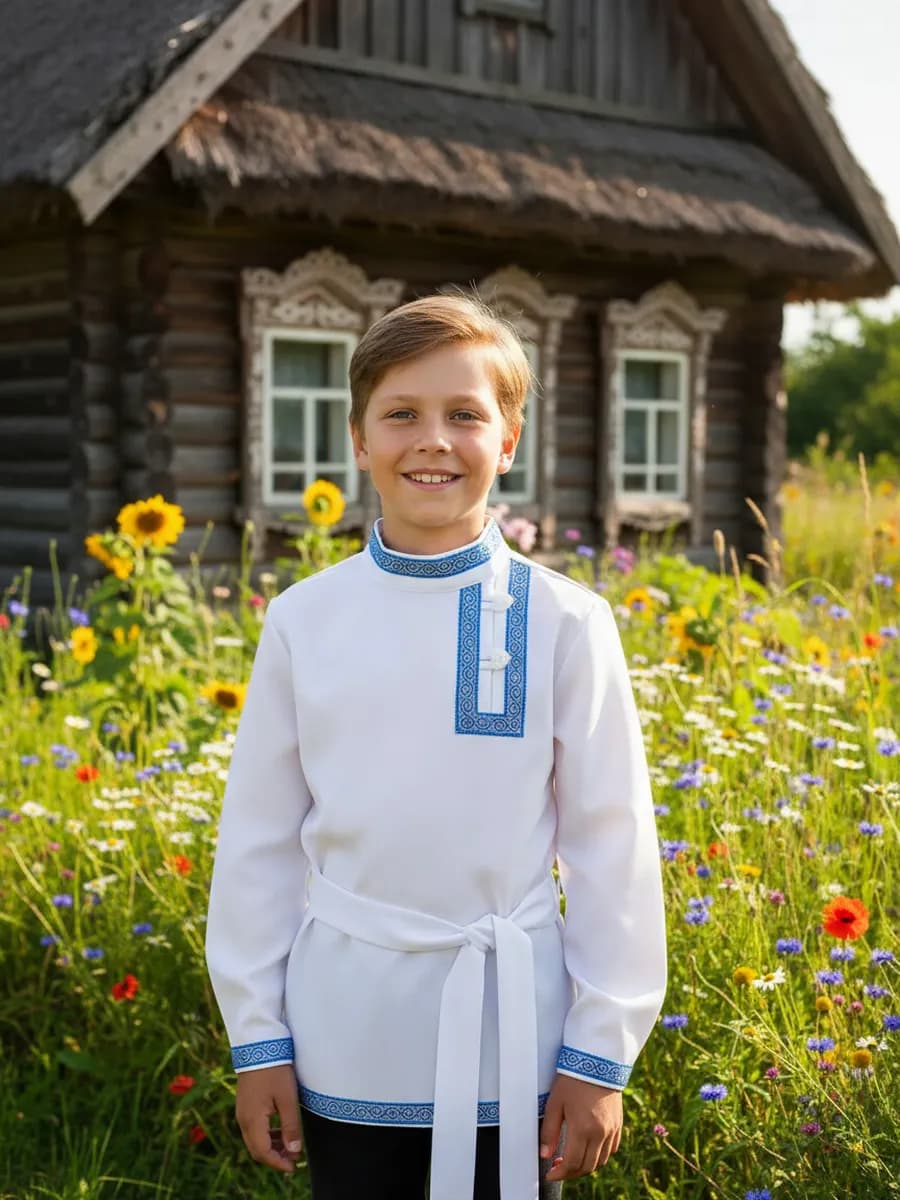 Рубашка косоворотка русская