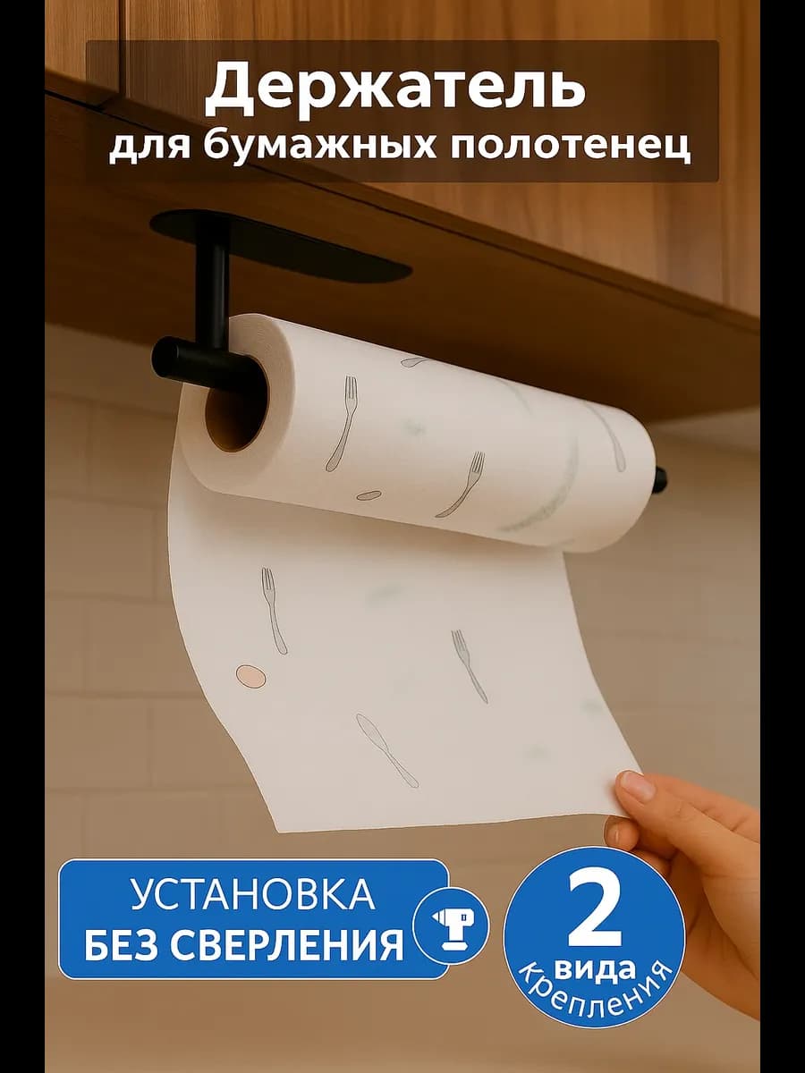 Держатель для бумажных полотенец салфеток подвесной