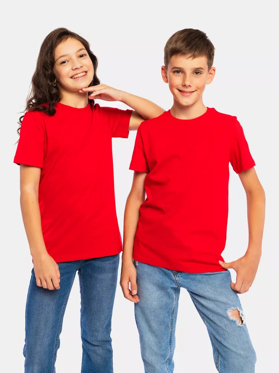 Футболка детская однотонная