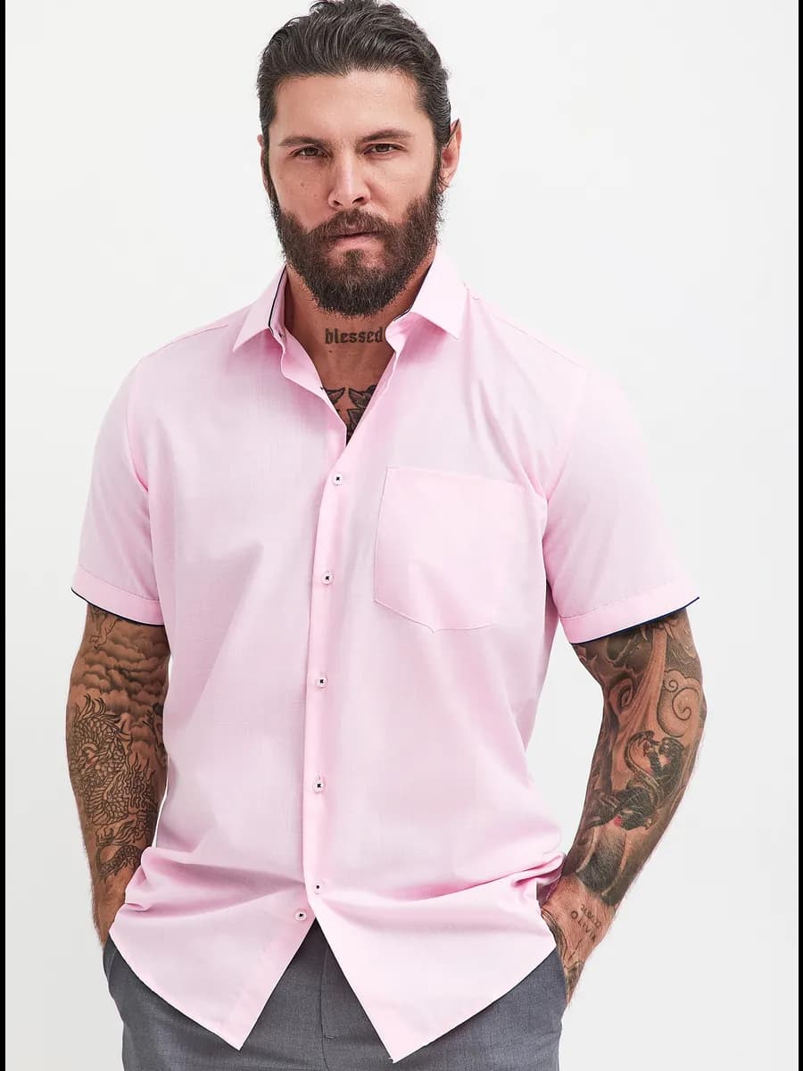 Рубашка мужская летняя с коротким рукавом