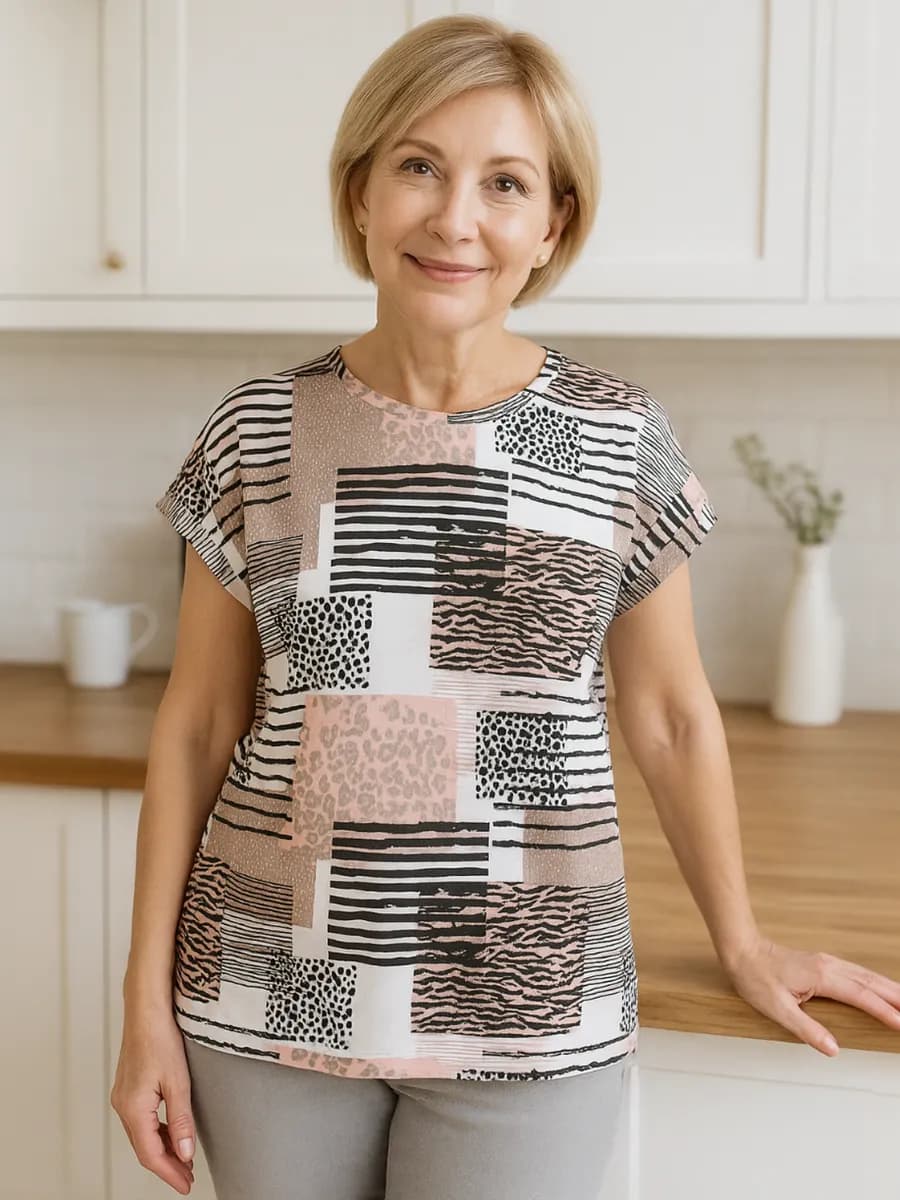 Футболка свободная бабушке домашняя