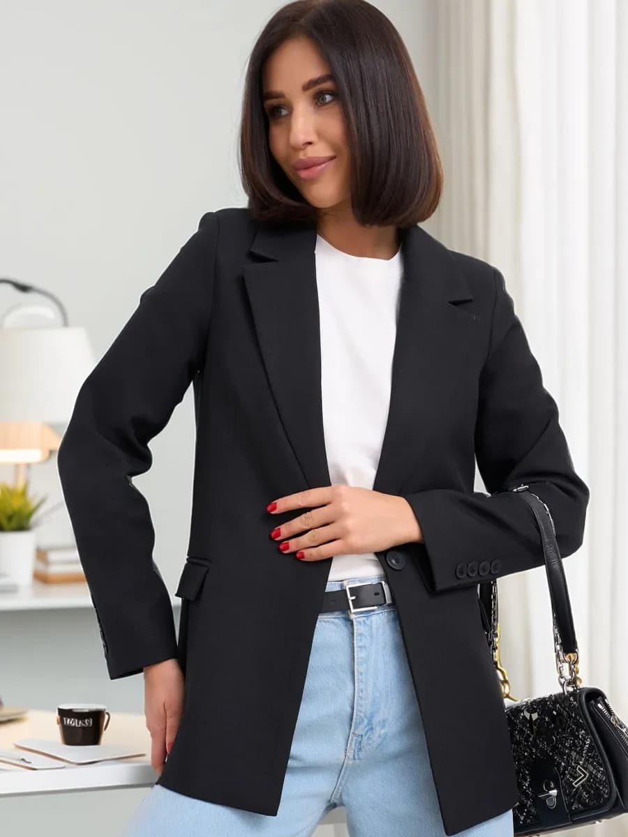 Пиджак классический удлиненный