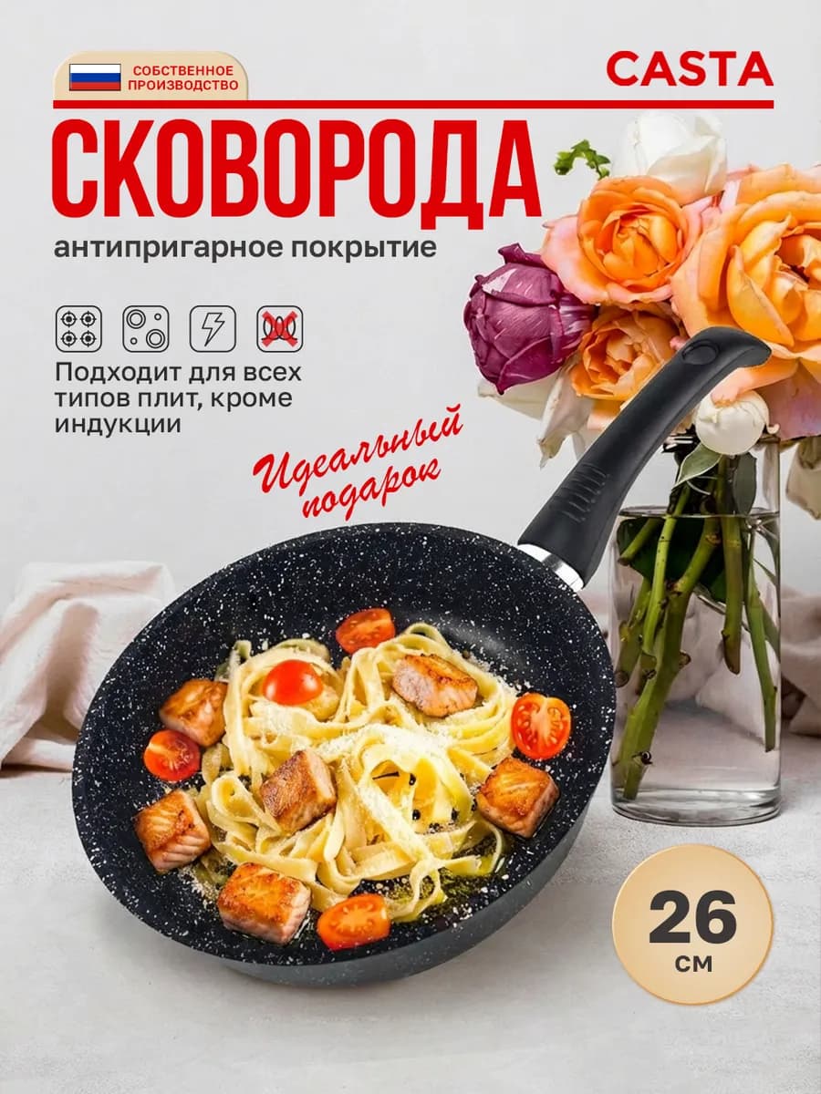 Сковорода антипригарная 26 см