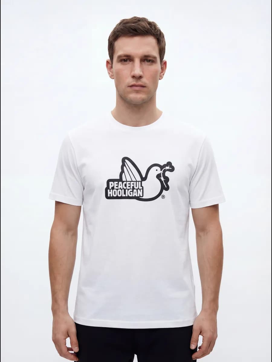 Футболка хлопок с принтом белая подарок на день влюбленных