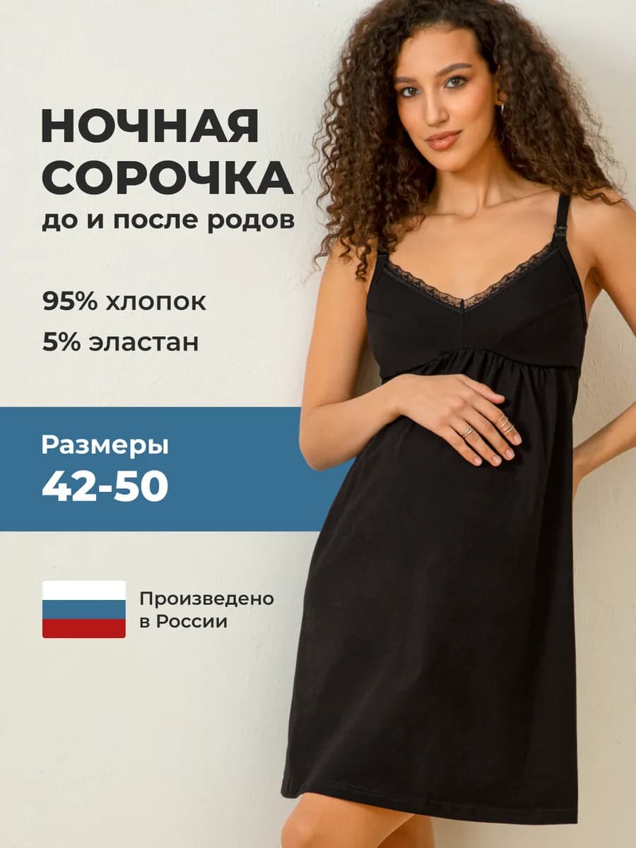 Сорочка в роддом ночнушка для беременных и кормящих 21602