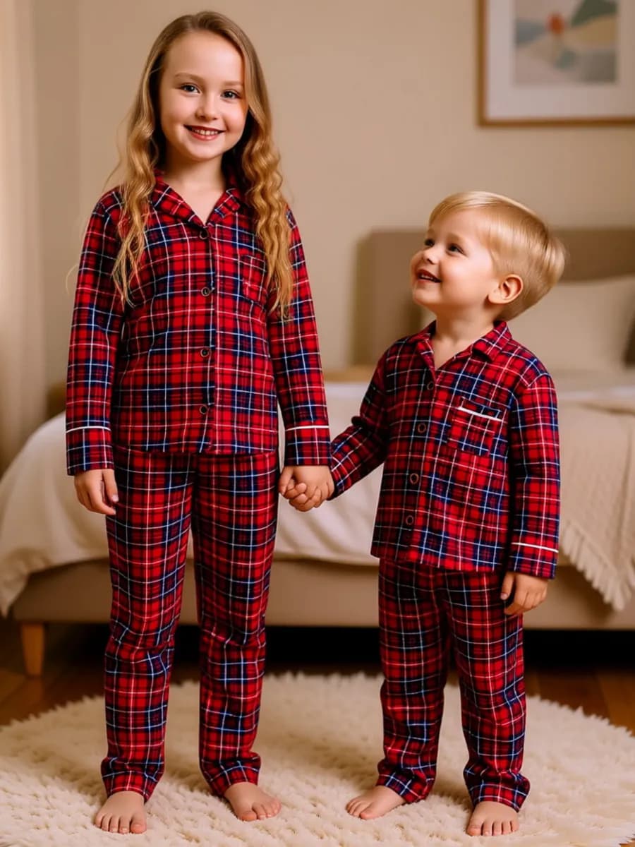 Пижама детская со штанами и рубашкой хлопковая